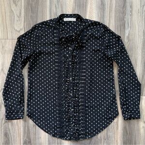 Abercrombie & Fitch Black Button-Down Blouse Size M